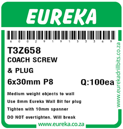 T3Z658 - Coach Screw & Plug -T3Z658_Label_T